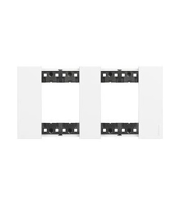 Plaque de finition Living Now Collection Les Blancs 2x2 modules Blanc