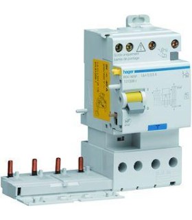 Bloc différentiel 2xsortie 3P+N 25A 30mA AC