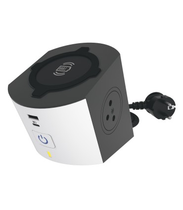 Station de charge 2P+T +2 USB + induction Legrand