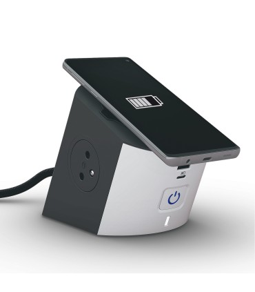 Station de charge 2P+T +2 USB + induction Legrand