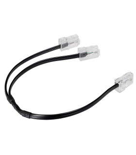 Cordon double RJ 45 téléphone - pour coffrets basiques avec brassage