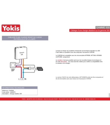 TELEVARIATEUR ENCASTRE 230V 500W