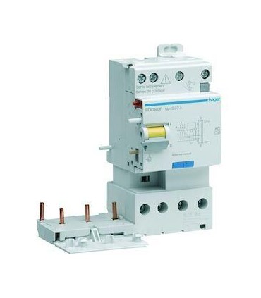 Bloc différentiel double sortie 3P+N 40A 30mA AC