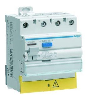 Interrupteur différentiel 3P+N 40A 30mA AC Bornes Décalées