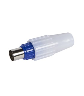 Fiche TV coaxiale normalisée - mâle Ø9,52 mm