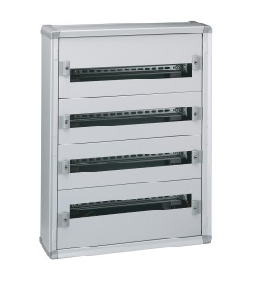 Coffret distribution métal XL³ 160 - tout modulaire - 4 rangées