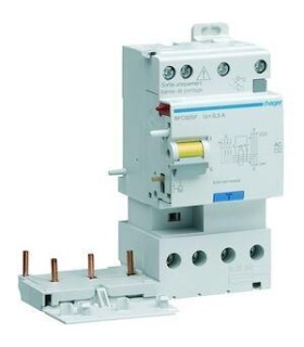 Bloc différentiel double sortie 3P+N 25A 300mA AC