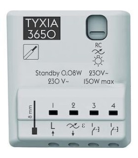 Récepteur variation éclairage nanomodule filaire Tyxia 3650 - Sans neutre