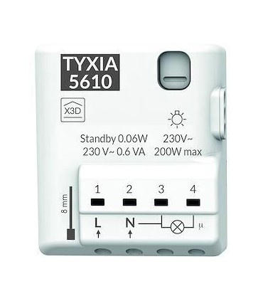 Récepteur éclairage x3D 1 voie marche/arrêt (nano) TYXIA 5610