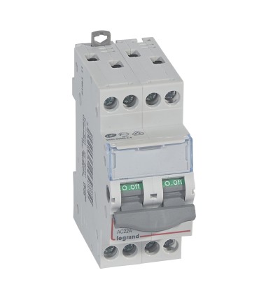 Inter-sectionneur 20 A DX³-IS - vis/vis - 4P - 400 V~  2 M