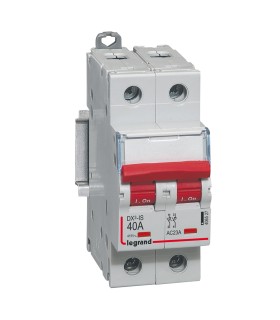 Inter-sectionneur 40A DX³-IS -vis/vis- à déclenchement - 2P -400 V~ 2m
