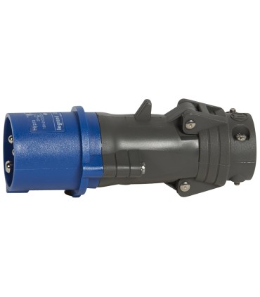 Fiche droite Hypra - IP44 - 16 A - 200/250 V~ 2P+T