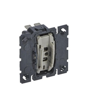 interrupteur Va-et-vient Double complet Legrand Céliane Basalte Poudré (doigt large)