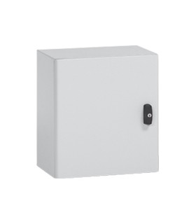 Coffret métal 400x400x200  IP66 IK10 - RAL 7035 Atlantic carré