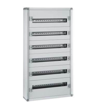 Coffret distribution métal XL³ 160 - tout modulaire - 6 rangées - 1050x575x147