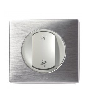 Interrupteur VMC complet Legrand Céliane Alu Métal