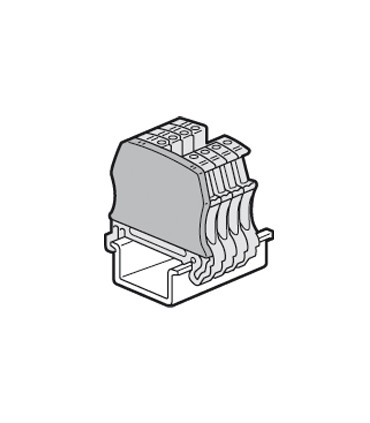 Cloison terminale pr bloc jonc Viking 3 à vis sectionnable pas 6mm ou à fonction pas 5mm