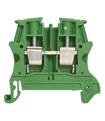 Bloc jonction Viking 3 à vis 1 jonc 1entrée/1 sortie - pas 6 - vert