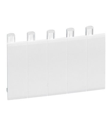 Obturateur 5 modules - blanc RAL 9010