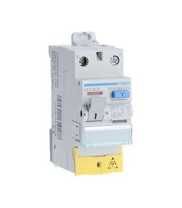 Inter dif 1P+N 63A 300mA AC Bornes décalées