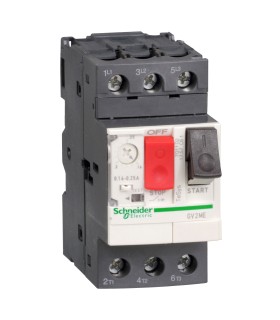 Disjoncteur moteur 1 / 1,6A - 3P 3d - déclencheur magnéto-thermique