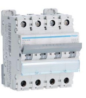Disjoncteur 4P 6-10kA courbe C - 6A 4 modules