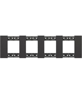 Plaque de finition Living Now Collection Les Noirs 4x2 modules finition Noir