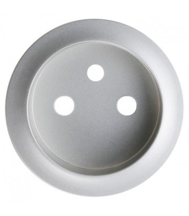 Prise 2P+T complète Legrand Céliane Alu Métal