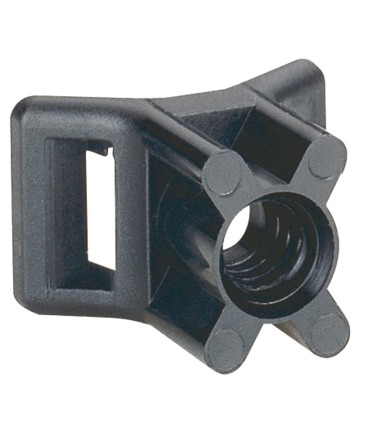 Embase à visser - protégé UV - fixable par cheville réf. 319 57 - noir