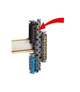 Support universel de borniers pour montage sur rail