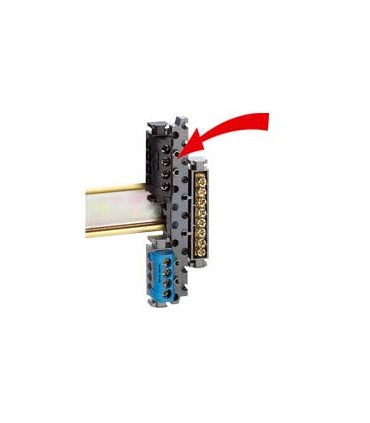 Support universel de borniers pour montage sur rail