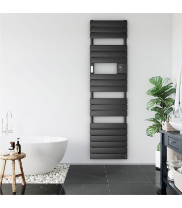 Adelis étroit Radiateur sèche-serviettes connecté digital 1500W Blanc