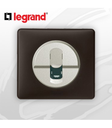 Prise RJ45 Cat 6 complète Legrand Céliane Basalte Poudré