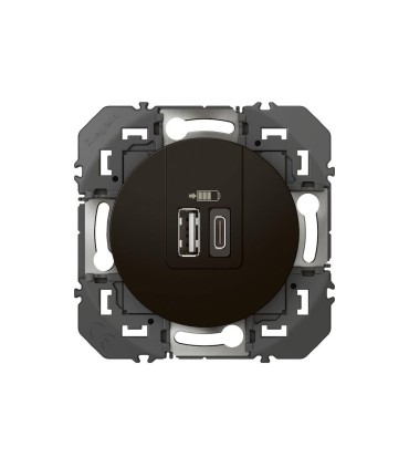 Dooxie double chargeur USB Type A+C 3a 15 W noir