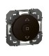 Dooxie Poussoir commande volets roulants - noir mat