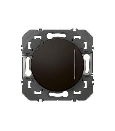 Dooxie Interrupteur ou va-et-vient avec voyant témoin 10AX 250V~ noir