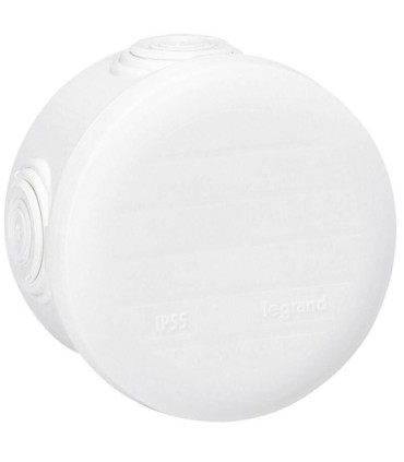 Plexo Boîte de dérivation ronde diamètre 70mm hauteur 45mm blanc RAL9010