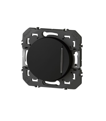Dooxie Interrupteur ou va-et-vient avec voyant lumineux 10AX 250V~ noir