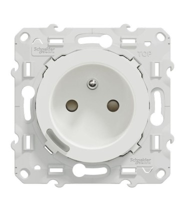 Wiser Odace  Prise 2P+T connectée 16A - zigbee - Blanc