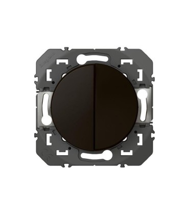 Dooxie Poussoir double 6A 250V~ noir