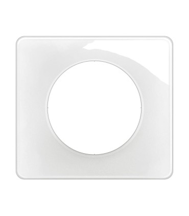 Plaque de finition Céliane 1 poste - Blanc émaillé