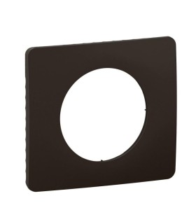 Céliane Plaque de finition  1 poste - Noir Mat