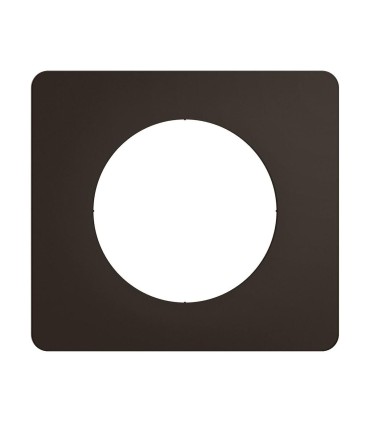 Céliane Plaque de finition  1 poste - Noir Mat