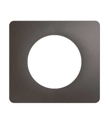 Céliane Plaque de finition 1 poste - Gris Cendré