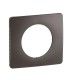 Céliane Plaque de finition 1 poste - Gris Cendré