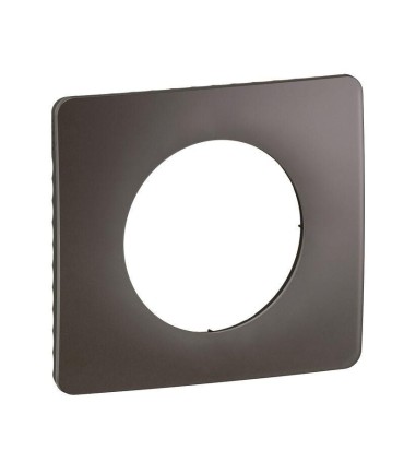 Céliane Plaque de finition 1 poste - Gris Cendré