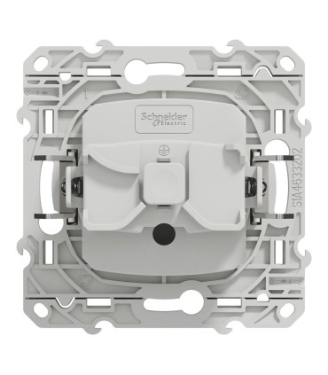 Odace prise 2P+T blanc, à griffes, 4 connexions rapides par pôle