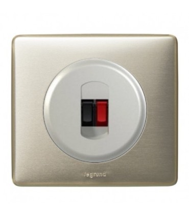 Prise HP double Legrand céliane titane complète