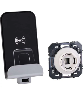 Chargeur à induction + chargeur USB Type A Dooxie finition métallisée