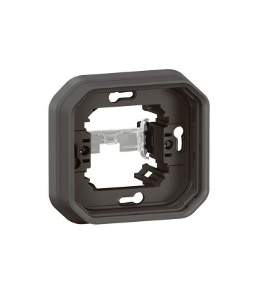 Plexo Plaque support 1 poste pour montage encastré - anthracite